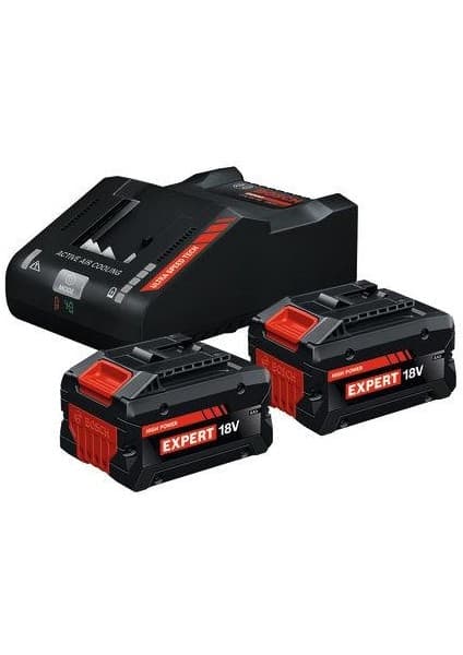 Bosch Başlangıç Seti 2x EXBA18V-80 8.0 Ah + EXAL18V-160