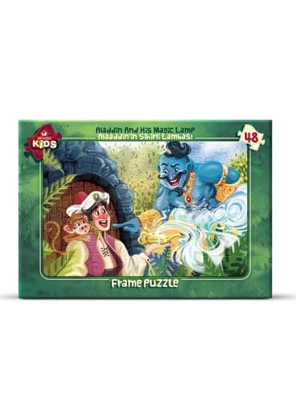Art Puzzle Art Çocuk Frame Puzzle Alaaddin'in Sihirli Lambası 48 Parça