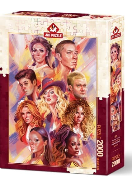 Art Puzzle Dünya Müzik Starları 2000 Parça Puzzle