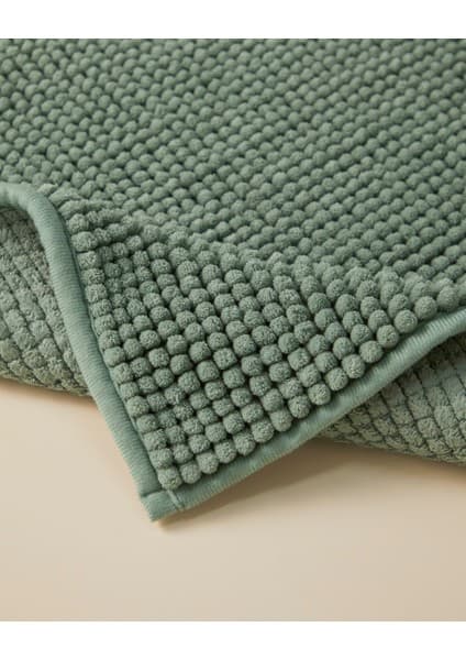 English Home Macaroni Kaydırmaz Taban Banyo Paspası 50x80 cm Yeşil