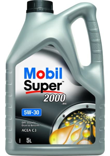 Mobil Super 2000 XE 5W30 Motor Yağı 5 L ÜT:2025