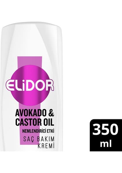 Elidor Doğanın Enerjisi Saç Bakım Kremi Avokado ve Üzüm Çekirdeği Yağı 350 ml