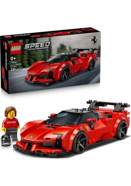 LEGO ® Speed Champions Ferrari SF90 XX Stradale Spor Araba 77254 - 9 Yaş ve Üzeri Çocuklar için Yaratıcı Oyuncak Yapım seti (339 Parça)