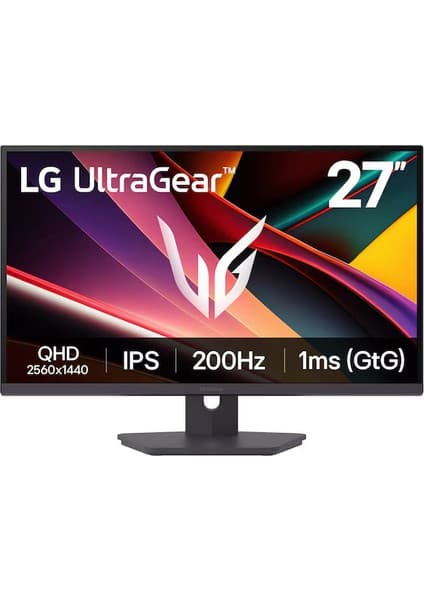 LG Ultragear™ G6 27" 27G610A-B 200Hz 1ms(gtg) Qhd IPS Pivot Srgb 99% Vesa Displayhdr 400 Gaming Monitör