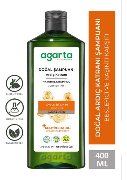 Agarta Ardıç Katranı Kepek ve Kaşıntıya Karşı Şampuan 400 Ml