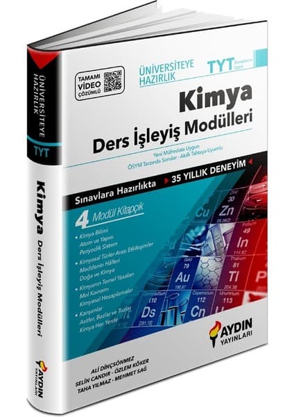 Aydın Yayınları Üniversiteye Hazırlık Tyt Kimya Ders İşleyiş Mo