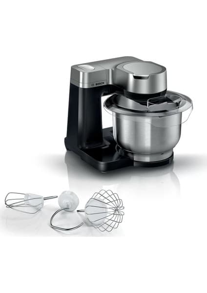 Bosch MUM S2VM00 Mutfak Şefi 900 W Güçlü Motor ve 3.8 lt Kapasite ile Gümüş Renkli Dayanıklı Tasarım
