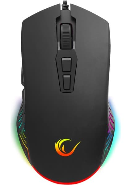 Rampage SMX-G68 Spear Makrolu 7200 DPI RGB Ledli Gaming Oyuncu Mouse - Siyah