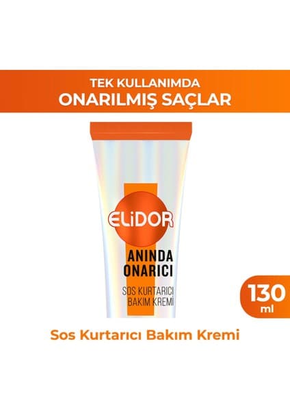 Elidor Anında Onarıcı Sos Kurtarıcı Saç Bakım Kremi 130 ml Keratinli Onarıcı Formül
