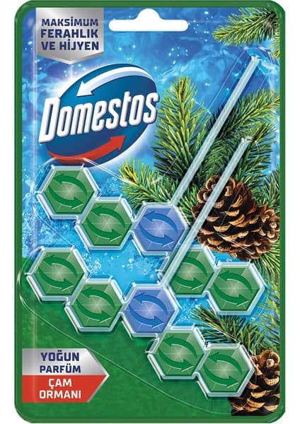 Domestos WC Blok Yoğun Parfümlü Çam Ormanı 2x50g