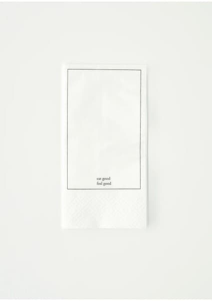 Bella Maison Good 100'lü Beyaz Kağıt Peçete 33x33 cm 2 Katlı 1/8 Katlama Paket