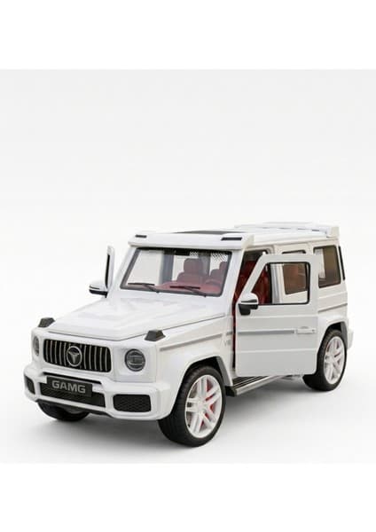 Farbu Oyuncak Mercedes G-Serisi Tasarımlı Sürtmeli Model Araba - Sesli ve Işıklı - 1:32 Ölçek