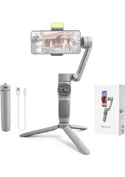 Zhiyun Smooth Q3 Gimbal 15 Saat Çalışma Süresi ile Akıllı Telefonlar İçin Stabilizasyon