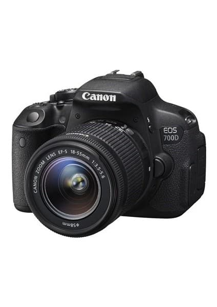 Canon Eos 700D 18-55 Dc DSLR Fotoğraf Makinesi SDHC/SDXC Hafıza Kartı ile 3 inç Ekran