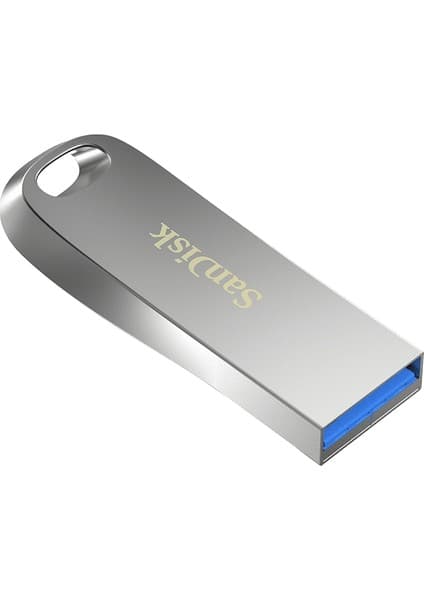 Sandisk Ultra Luxe USB 3.2 150 MB/s 128 GB Gümüş Renkli Şifre Koruma Özellikli Bellek
