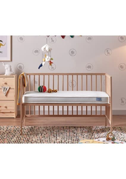Yataş Mini Minipo Pocket Yaylı Sıvı Geçirmez Alezli Bebek Yatağı
