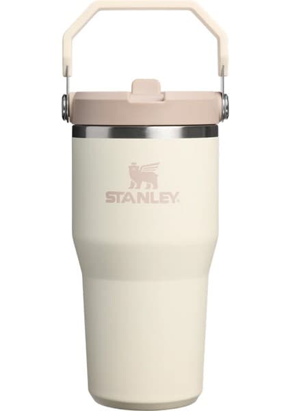 Stanley Iceflow™ Flip Straw Tumbler Ekru Pipetli Termos | 0.60 L