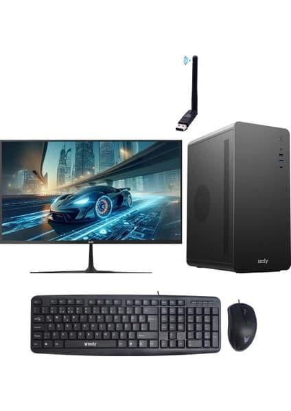 İzoly Swift X Masaüstü Bilgisayar İ5-3470 8GB 256GB 22" Monitör ile Ofis Kullanımı İçin Uygun