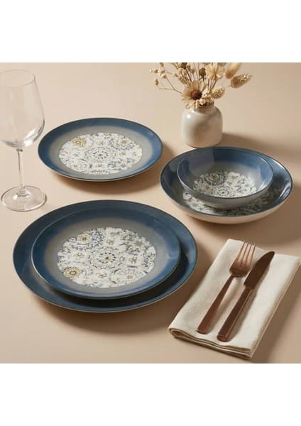 Güral Porselen Camelia 24 Parça 6 Kişilik Yemek Takımı 3200