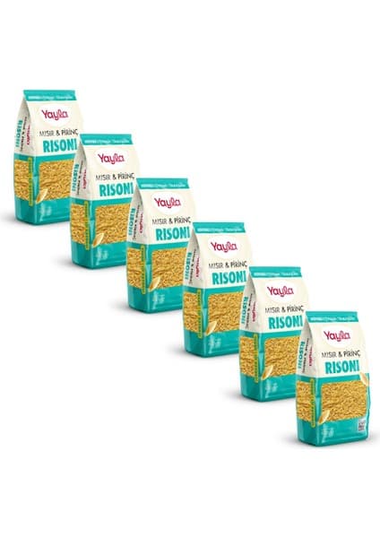 Yayla Mısır ve Pirinç Risoni Makarna 400 g x6