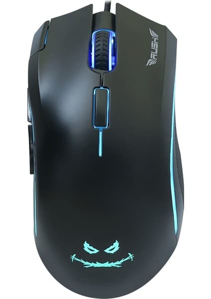 Rush RM91 24000DPI RGB 7D Kablolu Oyuncu Mouse Oyun İçin Ergonomik Tasarım ve Dayanıklılık