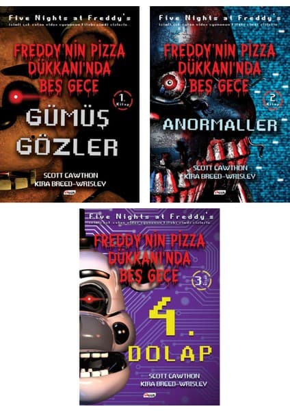 Olimpos Yayınları Freddy'nin Pizza Dükkanı'nda Beş Gece 3'lü Set - Scott Cawthon, Kira Breed-Wrisley Çocuk Romanı 1 Sayfa Türkçe