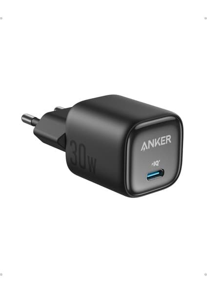 Anker Zolo 30W Gan Usb-C Şarj Cihazı - Gelişmiş Gan II Teknolojisi - Siyah - A2698