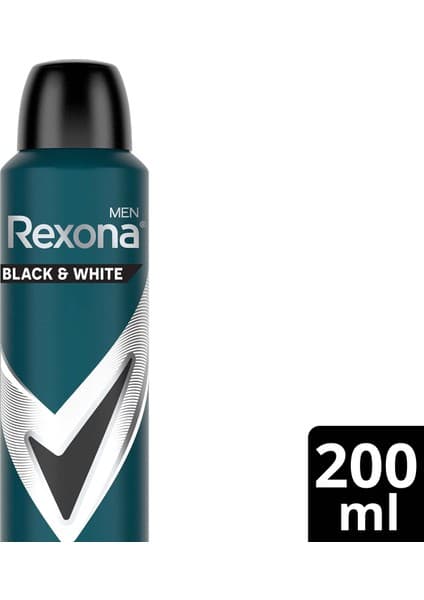 Rexona Men Erkek Sprey Deodorant Invisible Black&White 200 ml