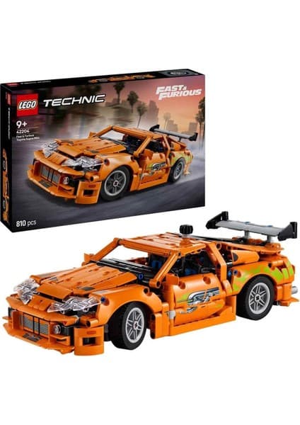 LEGO ® Technic Fast and Furious Toyota Supra MK4 42204 – 9 Yaş ve Üzeri Çocuklar için Oyuncak Araba Yapım Seti (810 Parça)
