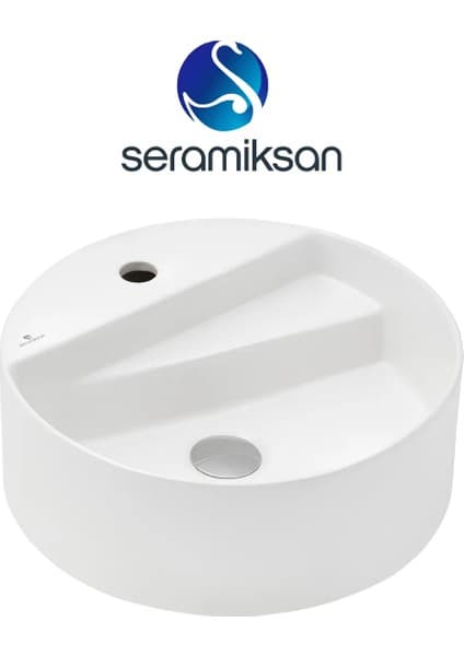 Seramiksan Livello Oval Beyaz Delikli Lavabo 42 Cm A114010H