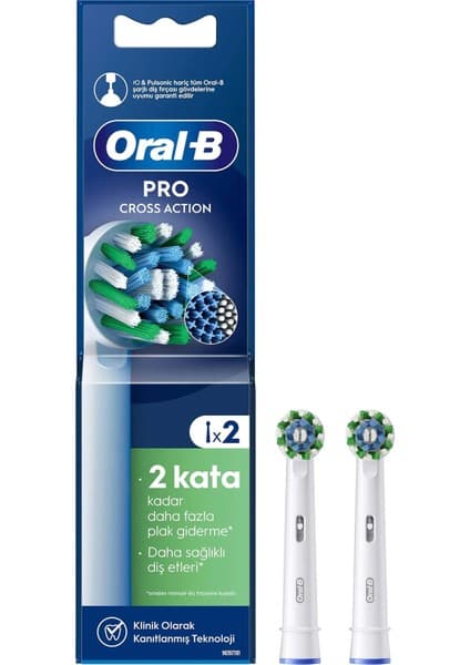 Oral-B Şarjlı Diş Fırçası Yedek Başlığı Cross Action X-Filament 2 adet ürün