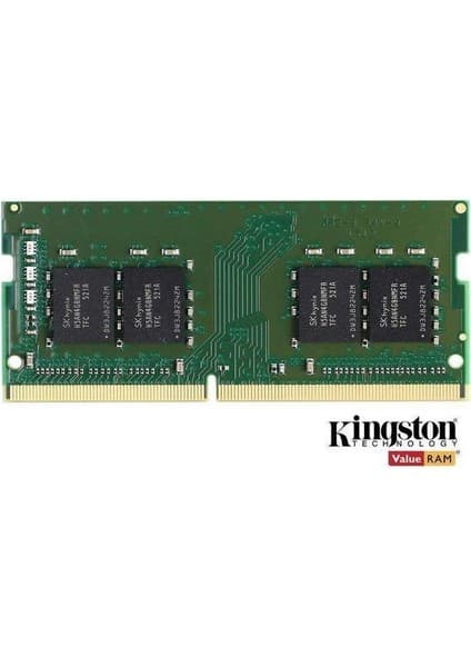 Kingston 16GB DDR4 3200Mhz SODIMM KVR32S22S8/16 Düşük Gecikme CL Değeri ile Yüksek Performans Ram