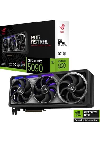 Asus ROG-ASTRAL-RTX5090-O32G-GAMING-NVIDIA-GEFORCE-RTX 5090-32GB GDDR7-512bit--OC-2xHDMI-3xDP-RGB-DLSS4 EKRAN KARTI