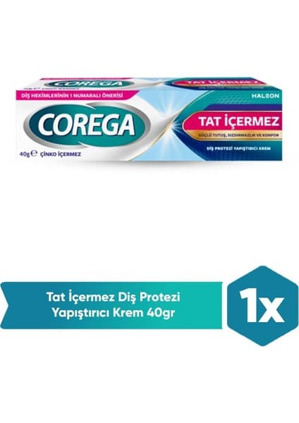 Corega TAT İÇERMEZ YAPIŞTIRICI KREM 40G