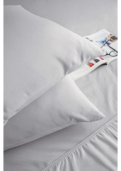Elart Basic Lastikli Çarşaf Seti Çift Kişilik 160X200+28 Gri