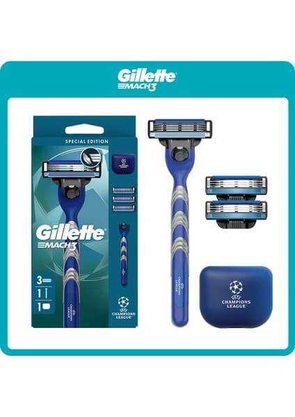 Gillette Uefa Champions League Special Edition Erkekler Için Gillette Mach3