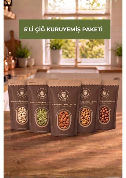 Antep Pazarı Çiğ Kuruyemiş Paketi - 5'li