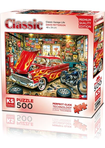KS Games Classic Garage Life 500 Parça Puzzle