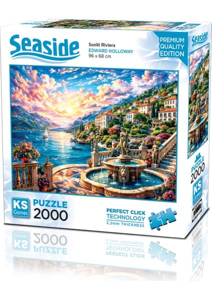 KS Games Sunlit Riviera 2000 Parça Puzzle