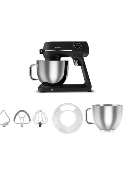 Karaca Multichef Artisan Digital Ekran 7 L Tam Döküm Stand Mikser Siyah 1800w Hamur Yoğurma Makinası