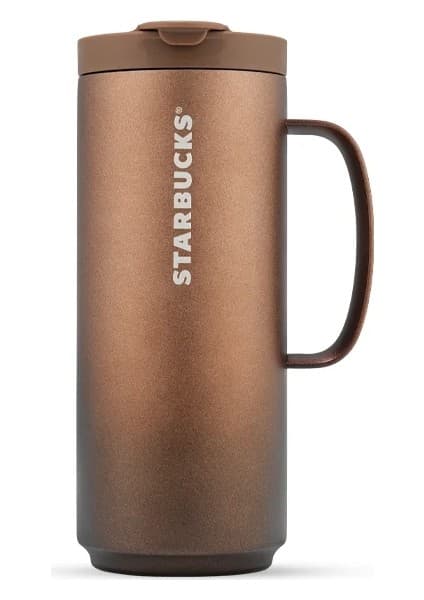 Starbucks ® Taba Renkli Paslanmaz Çelik Kulplu Termos 473ML-11186808