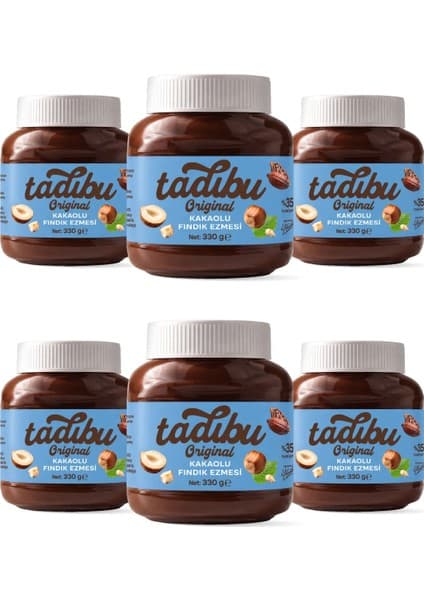 Abdurrahman Tatlıcı Tadıbu Kakaolu Fındık Ezmesi Tadıbu 330 gr 6'lı