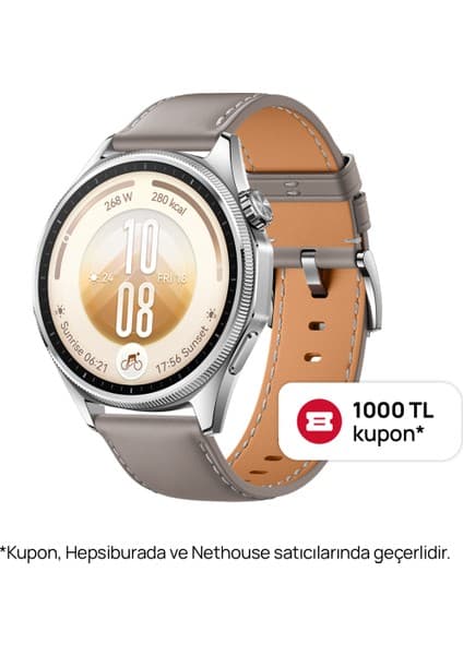 Huawei Watch GT 7 46 mm Akıllı Saat - Gri, 21 Güne Varan Pil Ömrü, iOS me Android Uyumlu, NFC Ödeme, Kayak ve Bisiklet Modları, iOS me Android Uyumlu