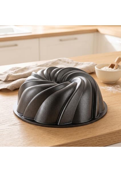 Emsan Black Shiny Cake Döküm Kek Kalıbı 22 cm