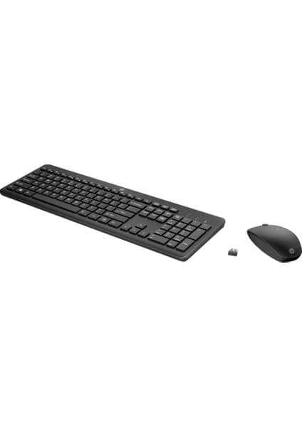 HP 18H24AA 230 Kablosuz Klavye & Mouse Kombo Set - Siyah (Türkçe)