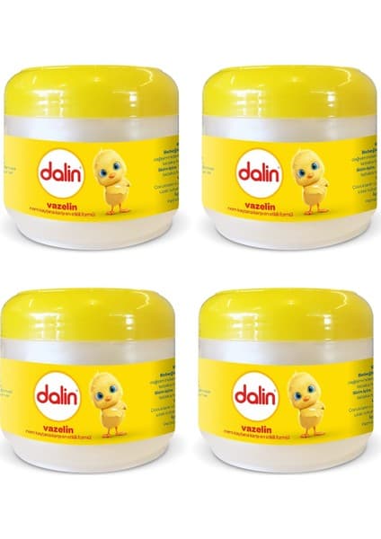 Dalin Vazelin 100 ml x 4 Adet Alkol İçermeyen Tüm Cilt Tipleri için Yatıştırıcı Etki