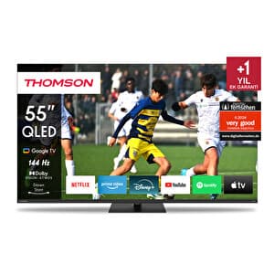 Thomson 55QG7C14 55" 139 Ekran 4K UHD 144HZ Uydu Alıcılı QLED PRO Google TV