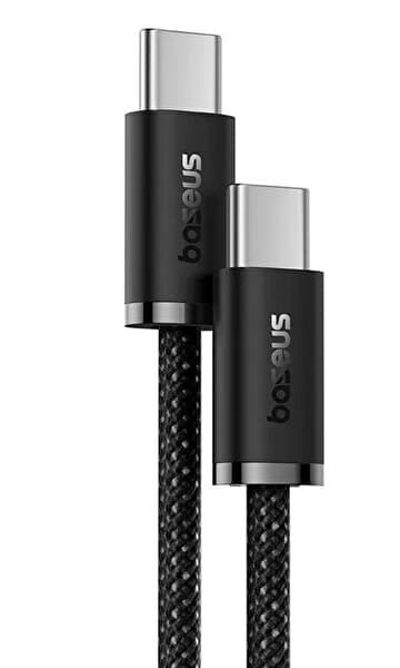 Baseus Dynamic 3 Örgülü Siyah Hızlı Şarj Özellikli TypeC to TypeC 100W Kablo 1M