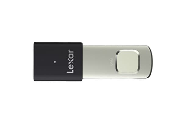 Lexar 64GB Fingerprint F35PRO USB 3.2 GEN1 Flash Drive Up To 300MB/S Read And 60MB/S Write